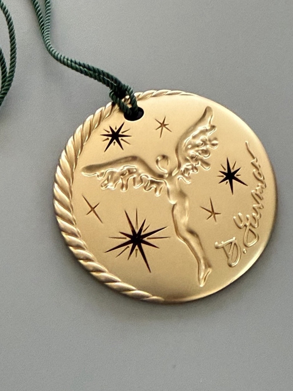 David Yurman 2025 Limited Edition Angel & Stars Christmas Ornament Pendant 2.25"